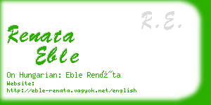 renata eble business card